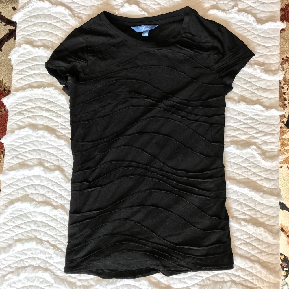 COPY - Vera Wang short sleeved textured T-shirt